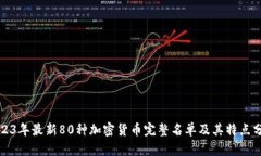 2023年最新80种加密货币完整名单及其特点分析